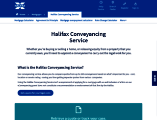 customer.halifaxeconveyancing.co.uk screenshot