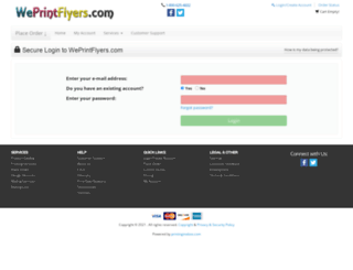 customer.weprintflyers.com screenshot