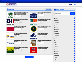 customercaresnumber.com screenshot