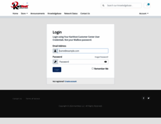 customercenter.karthost.com screenshot