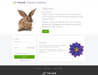 customerconnections.telus.com screenshot