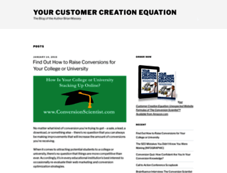 customercreationequation.com screenshot