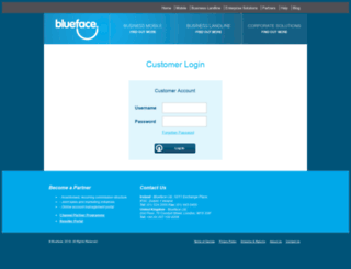 customers.blueface.ie screenshot