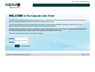 customers.capsuletech.com screenshot