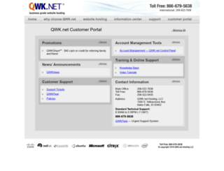 customers.qwk.net screenshot