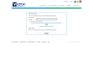 customers.vectron.com screenshot
