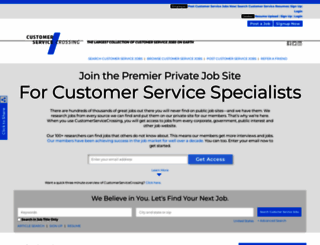 customerservicecrossing.com screenshot