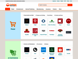 customerserviceno.com screenshot