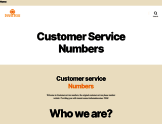 customerservicenumbers.com screenshot