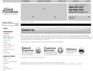 customerservices.greatfurnituretradingco.co.uk screenshot
