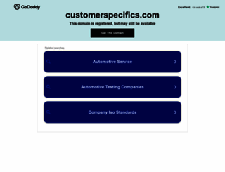 customerspecifics.com screenshot