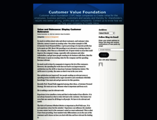 customervaluefoundation.wordpress.com screenshot