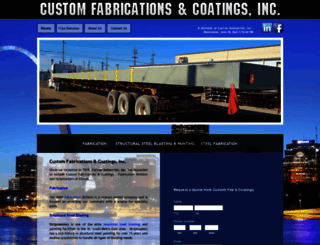customfabandcoatings.com screenshot
