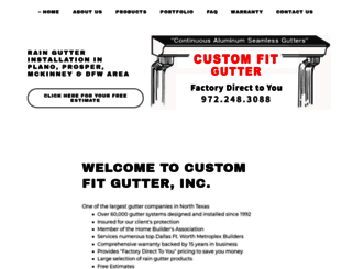 customfitgutter.com screenshot