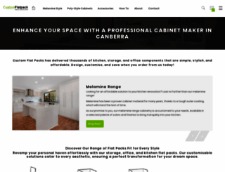 customflatpack.com.au screenshot