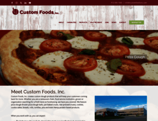 customfoodsinc.com screenshot