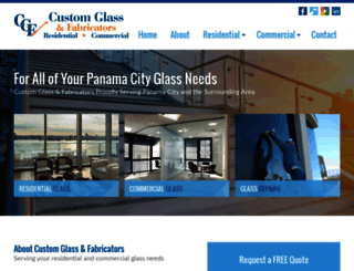 customglassfabricators.com screenshot