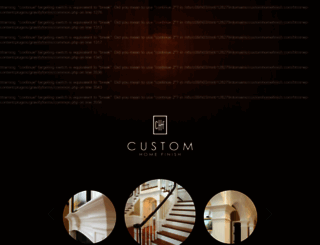 customhomefinish.com screenshot