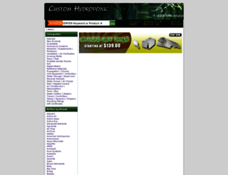 customhydroponic.com screenshot