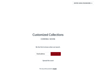 customizedcollections.myshopify.com screenshot