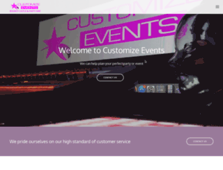 customizeevents.com screenshot