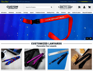 customlanyards.com screenshot