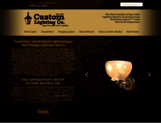 customlightingfixtures.com screenshot