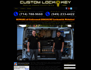 customlockandkey.com screenshot