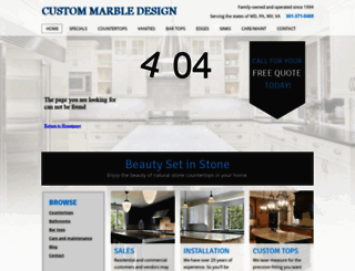 custommarbledesign.com screenshot