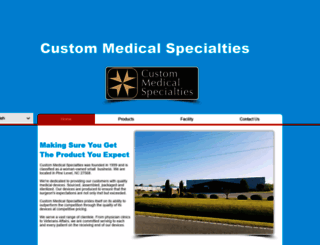 custommedicalspecialties.com screenshot