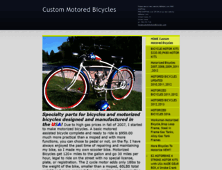 custommotoredbicycles.com screenshot