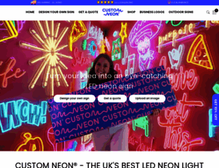 customneon.co.uk screenshot