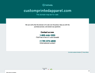 customprintedapparel.com screenshot