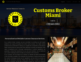 customs-broker-miami.com screenshot
