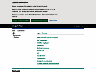 customs.hmrc.gov.uk screenshot