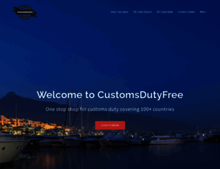 customsdutyfree.com screenshot