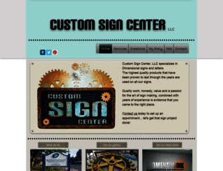 customsigncenterllc.com screenshot