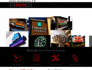 customsignsfresno.com screenshot