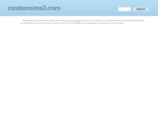 customsims3.com screenshot
