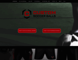 customsoccerballs.com.au screenshot