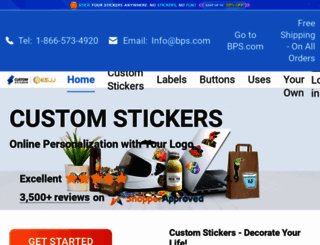 customsticker.com screenshot