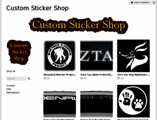 customstickers.storenvy.com screenshot