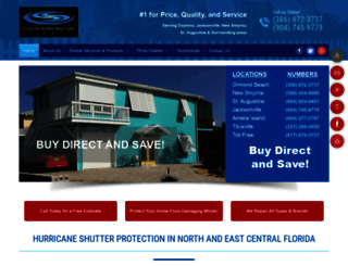 customstormshuttersdirect.com screenshot