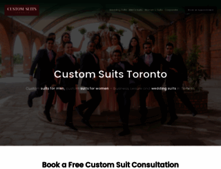 customsuitstoronto.ca screenshot