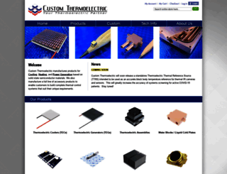 customthermoelectric.com screenshot