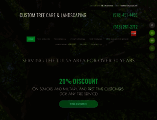 customtreecareandlandscaping.com screenshot