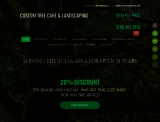 customtreecareandlandscaping.com screenshot