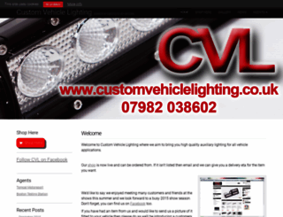 customvehiclelighting.co.uk screenshot