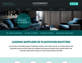 customwestshutters.co.uk screenshot