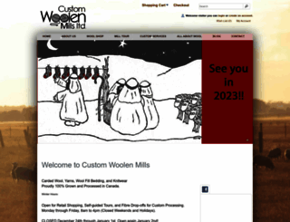 customwoolenmills.com screenshot